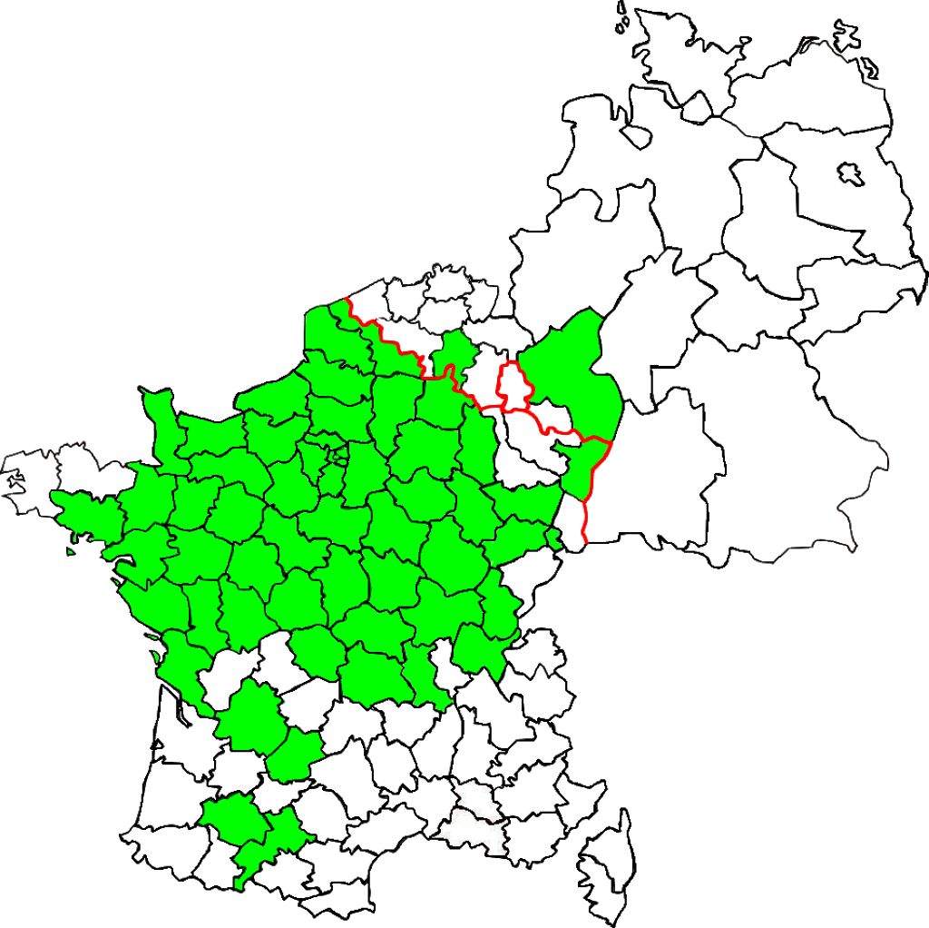 carte departements pays visites